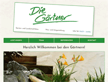 Tablet Screenshot of die-gaertner.com